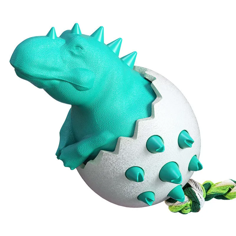 Dinosaur in Egg Doggie Toothbrush Chew Toy