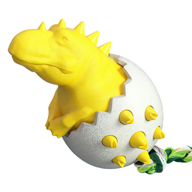 Dinosaur in Egg Doggie Toothbrush Chew Toy