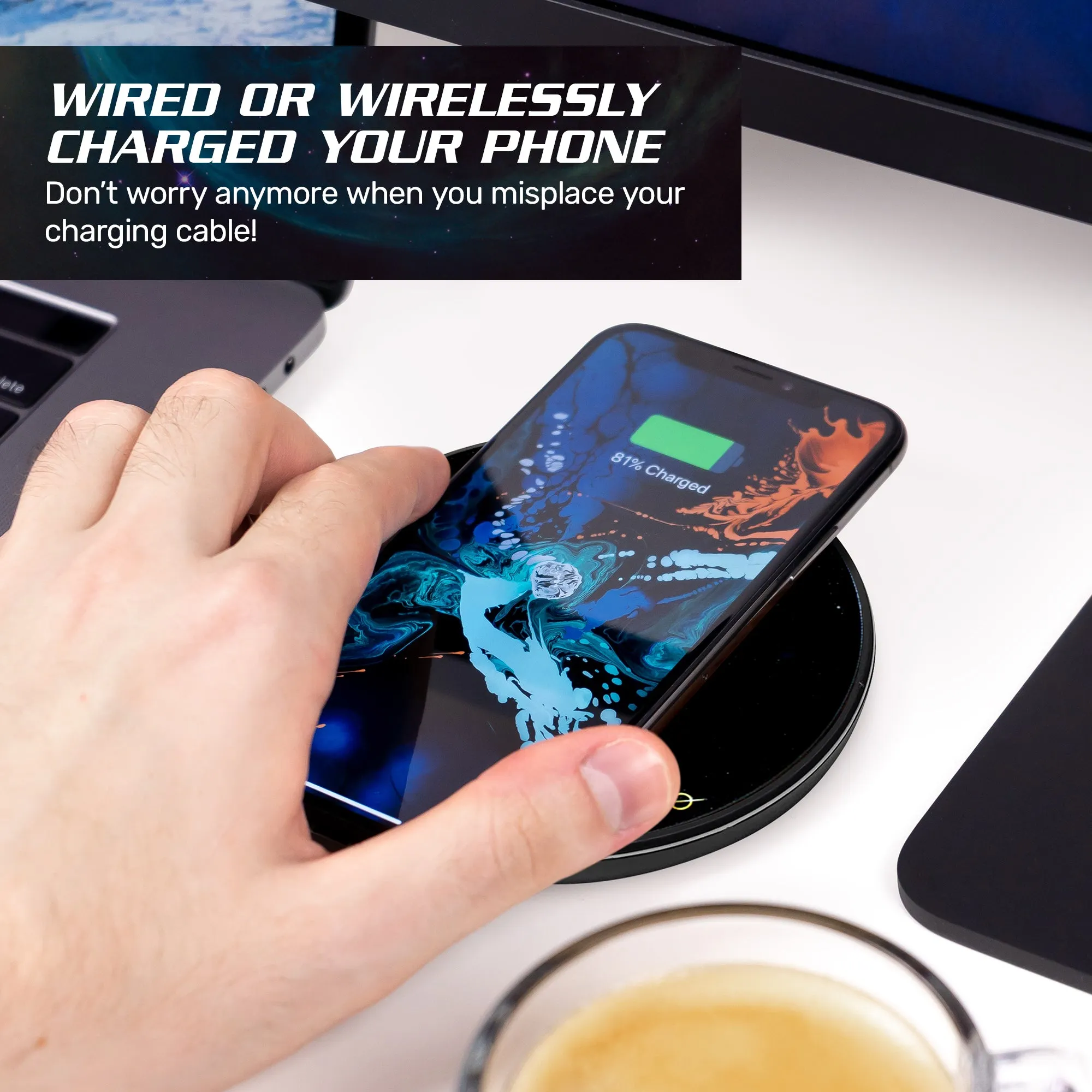 Doctor Who TARDIS Qi Wireless Charger With Illuminated TARDIS & Built-In Power bank