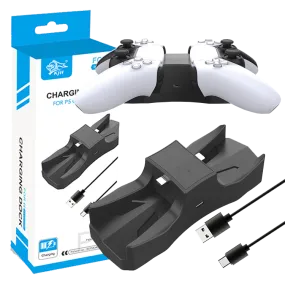 Double Charging Dock Station For PS5  Dual Sense Controller Charge Station