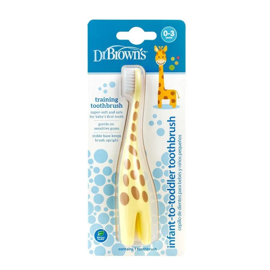 Dr.Brown's Infant to Toddler Toothbrush- Yellow Giraffe