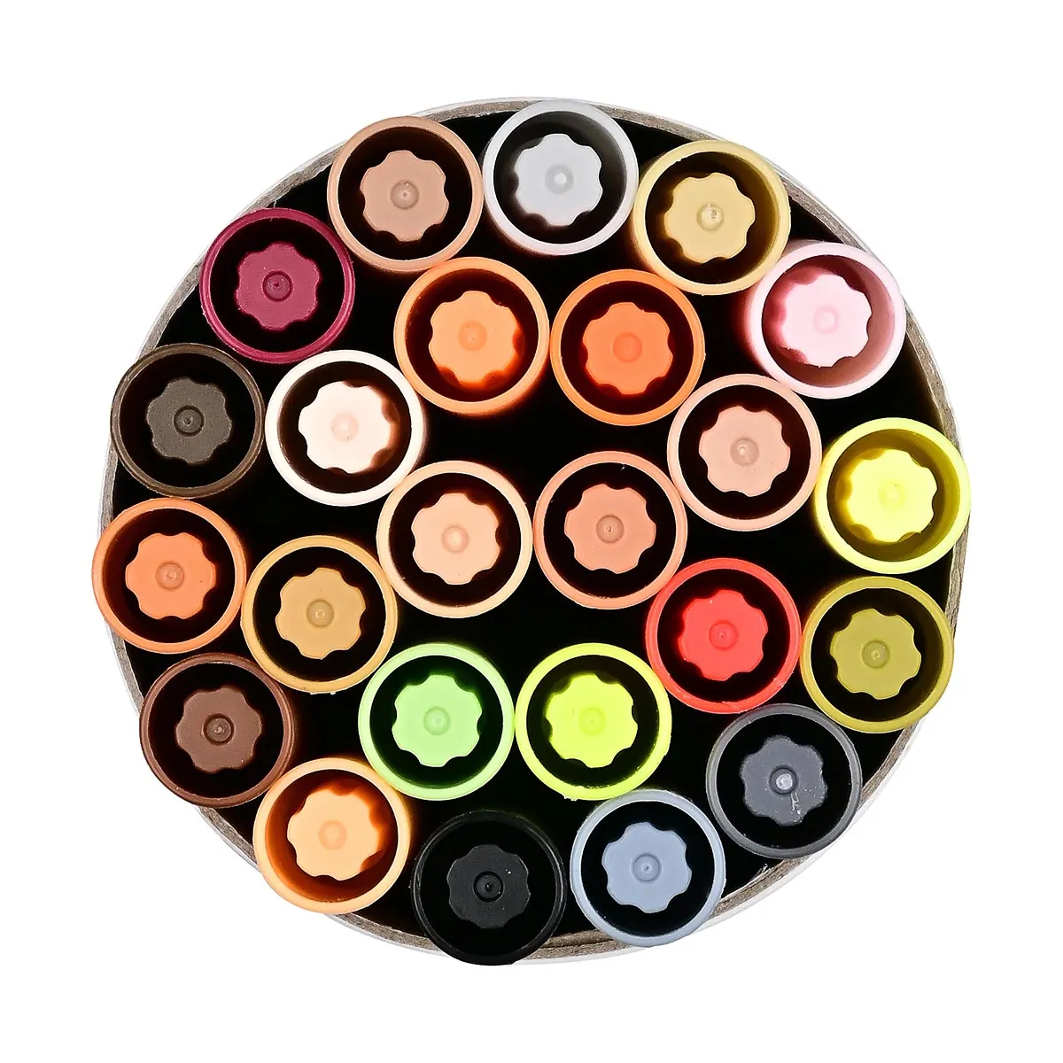 Dual-Tip Skin Tone Markers - 24 Colours