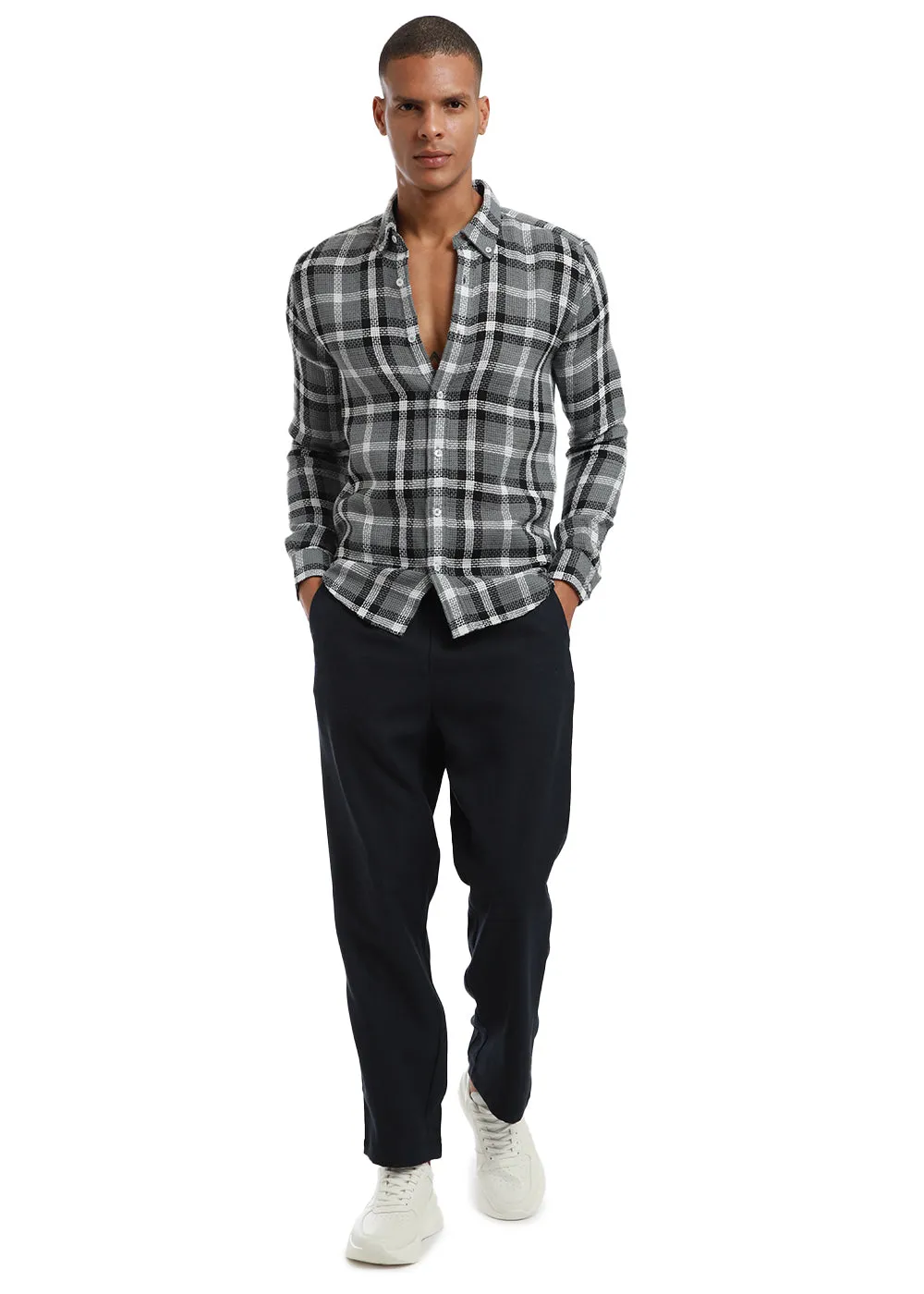 Dulet Gray Check shirt