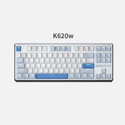 DURGOD K610W/K620W White Backlight Mechanical Keyboard