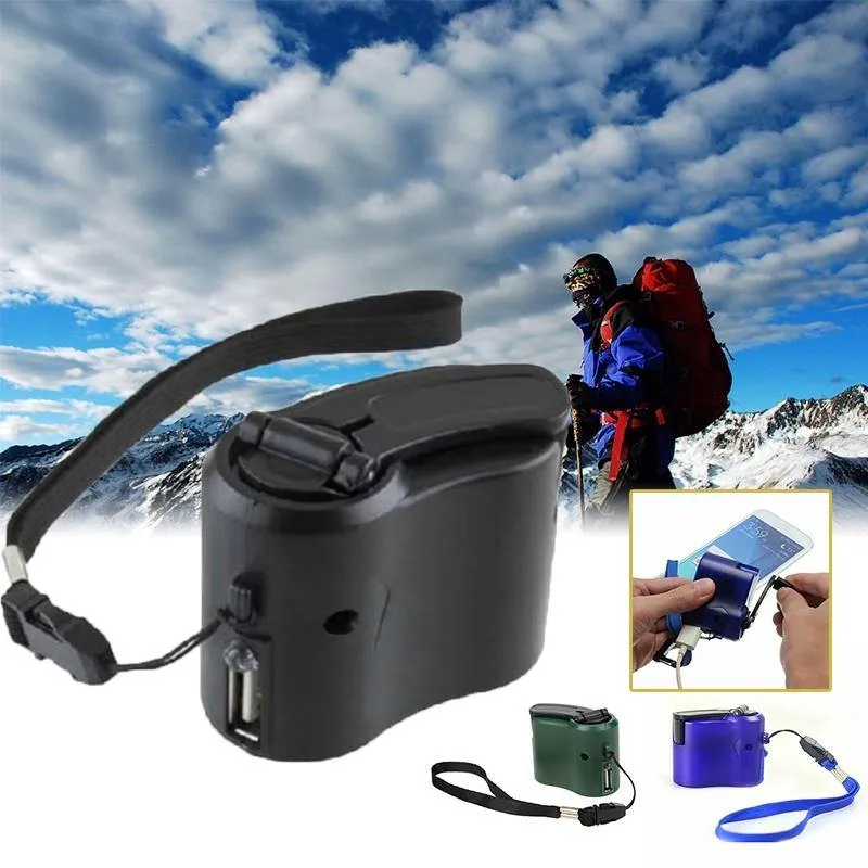 Dynamo Hand Crank USB Mobile Phone Emergency Charger Power Bank