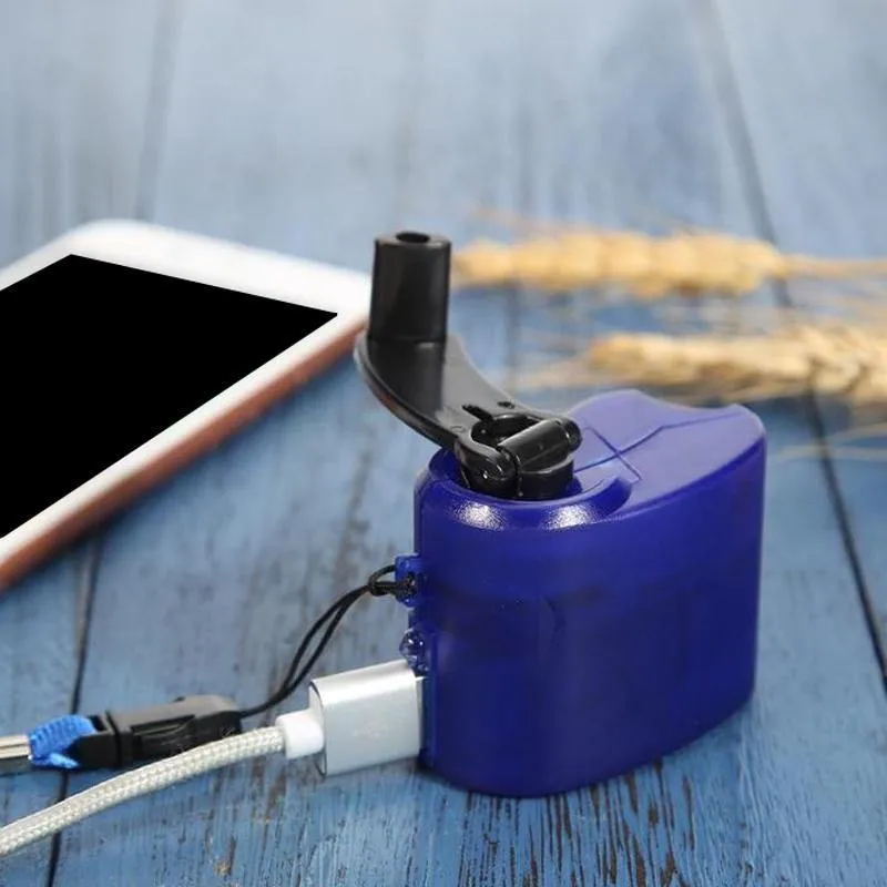 Dynamo Hand Crank USB Mobile Phone Emergency Charger Power Bank