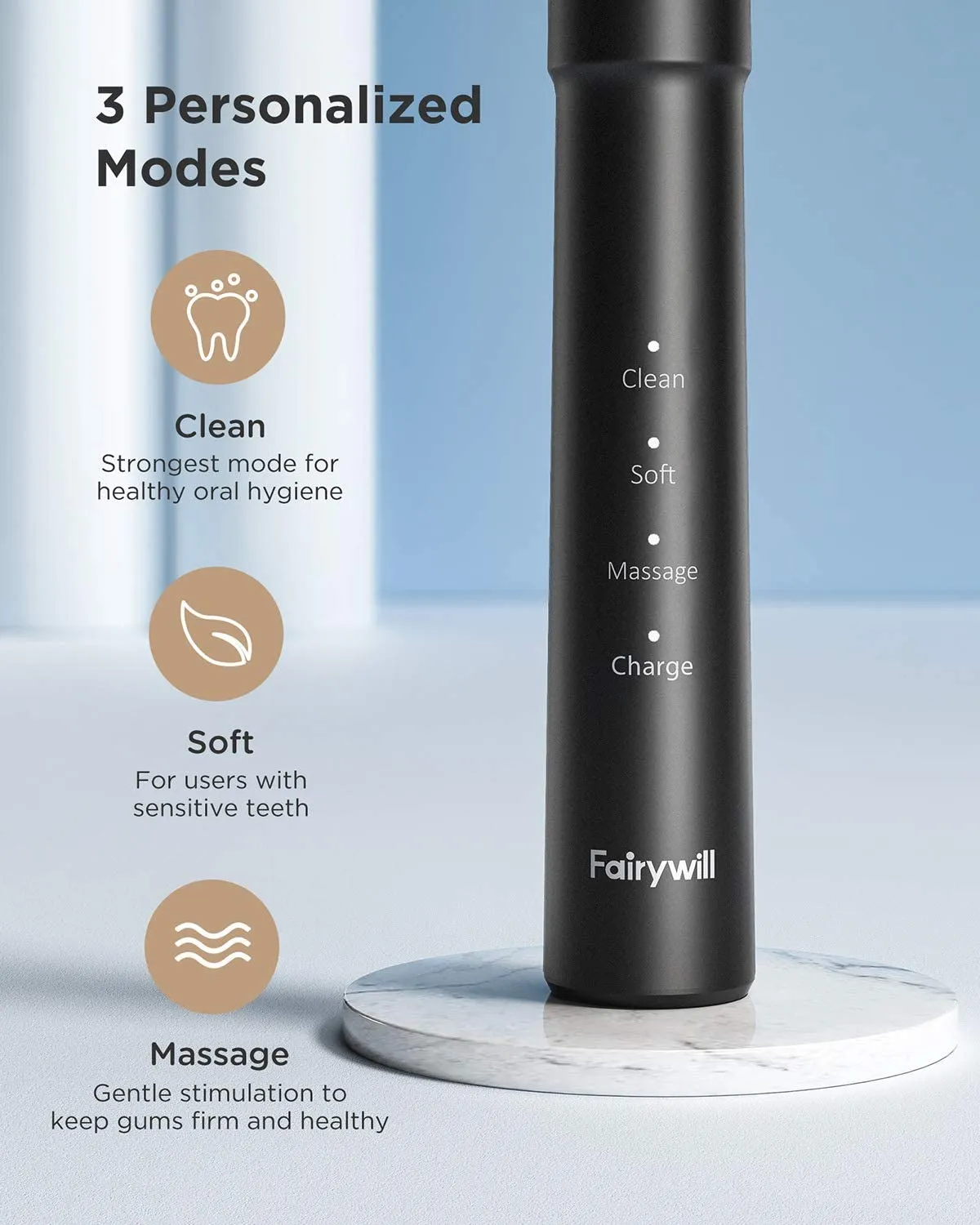 E11 Sonic Electric Toothbrush with 8 Bursh Heads