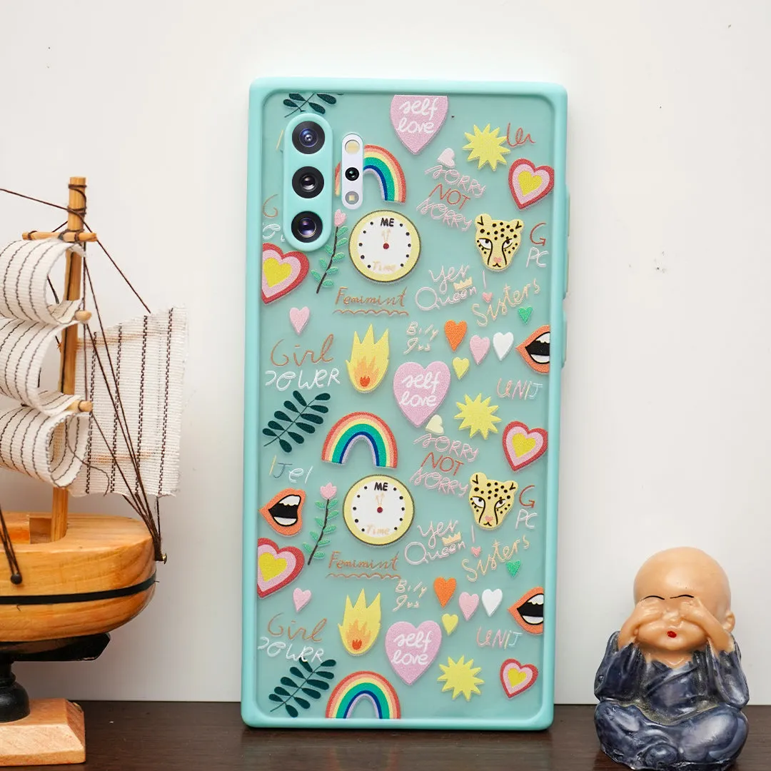 Emoji Printed Matte Finish Case - Samsung