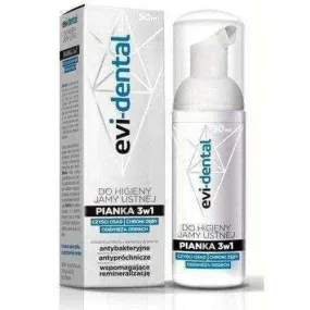 Evi-dental foam 3in1 oral hygiene 50ml, evidential