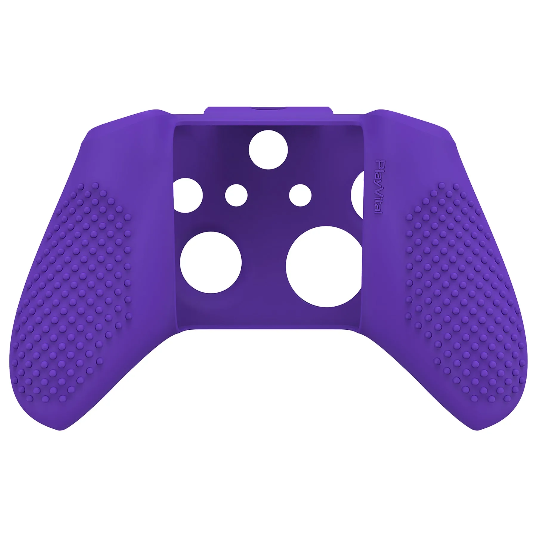 eXtremeRate PlayVital Soft Silicone Controller Cover Thumb Stick  Caps for Xbox One S for Xbox One X - Purple - XBOWP0056GC