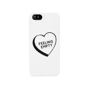 Feeling Empty Heart Graphic Unique Design Black Phone Case