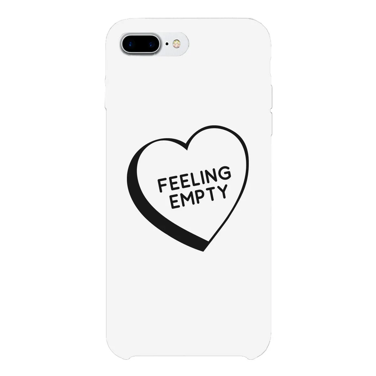 Feeling Empty Heart Graphic Unique Design Black Phone Case