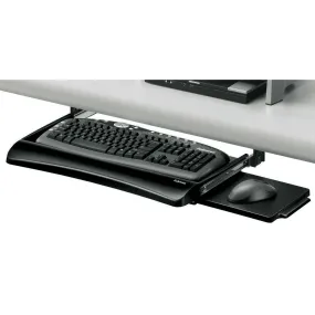 Fellowes Keyboard Underdesk Drawer Office Steel Black Mouse Tray