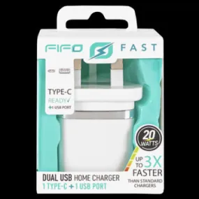 Fifo Fast Home Charger With Type C Port