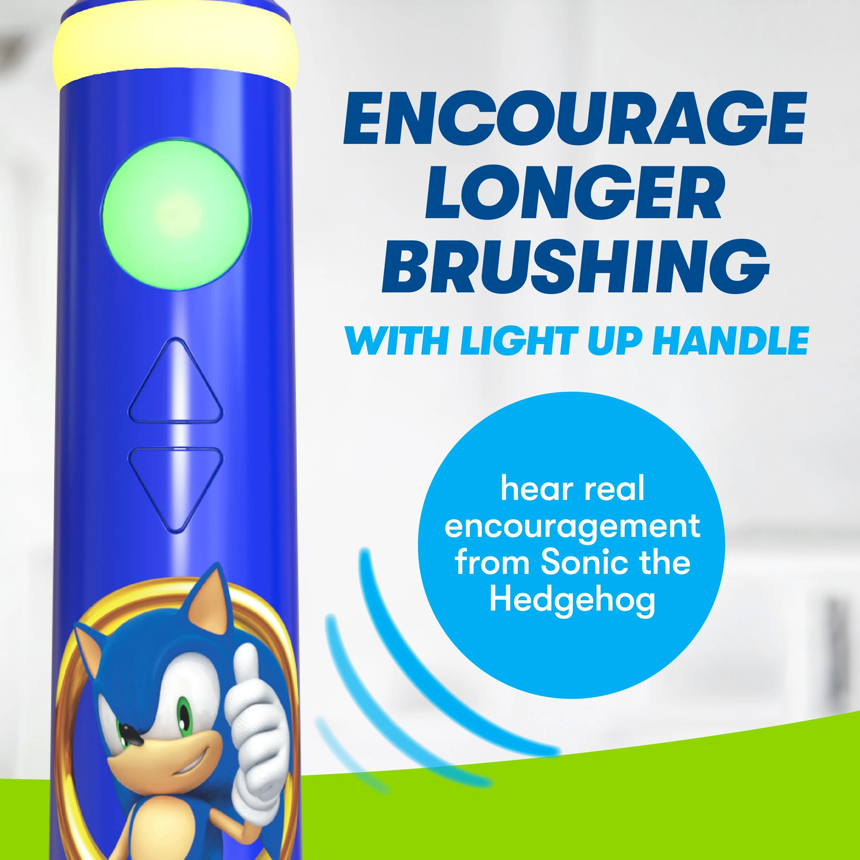 Firefly Play Action Sonic the Hedgehog Battery Powered Toothbrush Kit