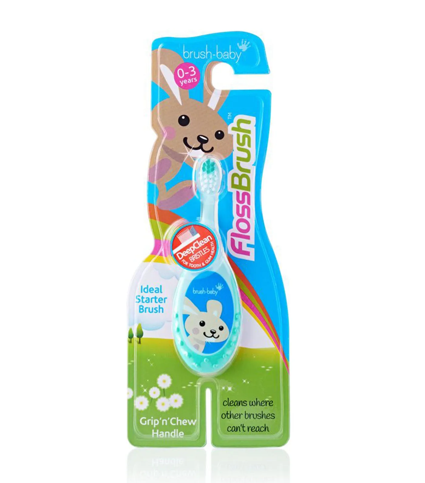 FlossBrush Baby Bristles Toothbrush (0-3Y)