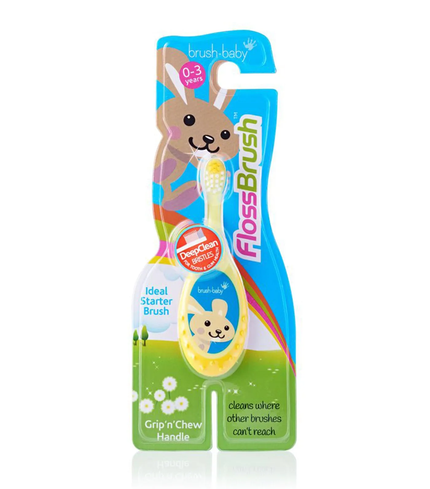 FlossBrush Baby Bristles Toothbrush (0-3Y)