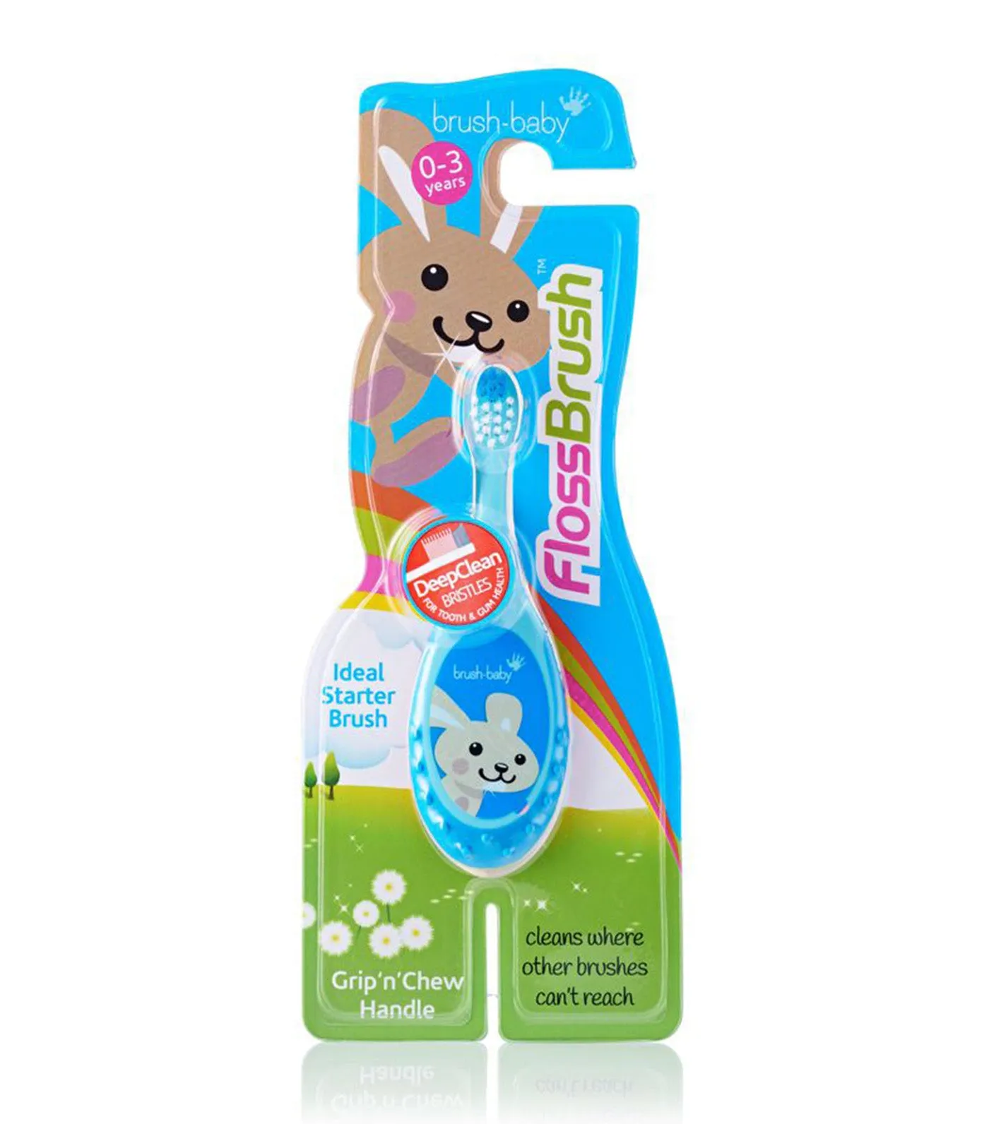 FlossBrush Baby Bristles Toothbrush (0-3Y)