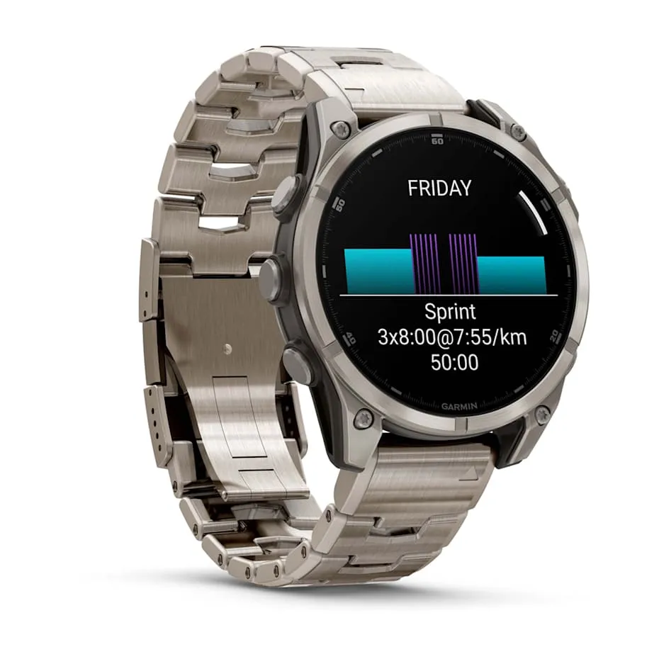 fēnix® 8 – 47 mm | AMOLED - Sapphire, Titanium with Titanium Band