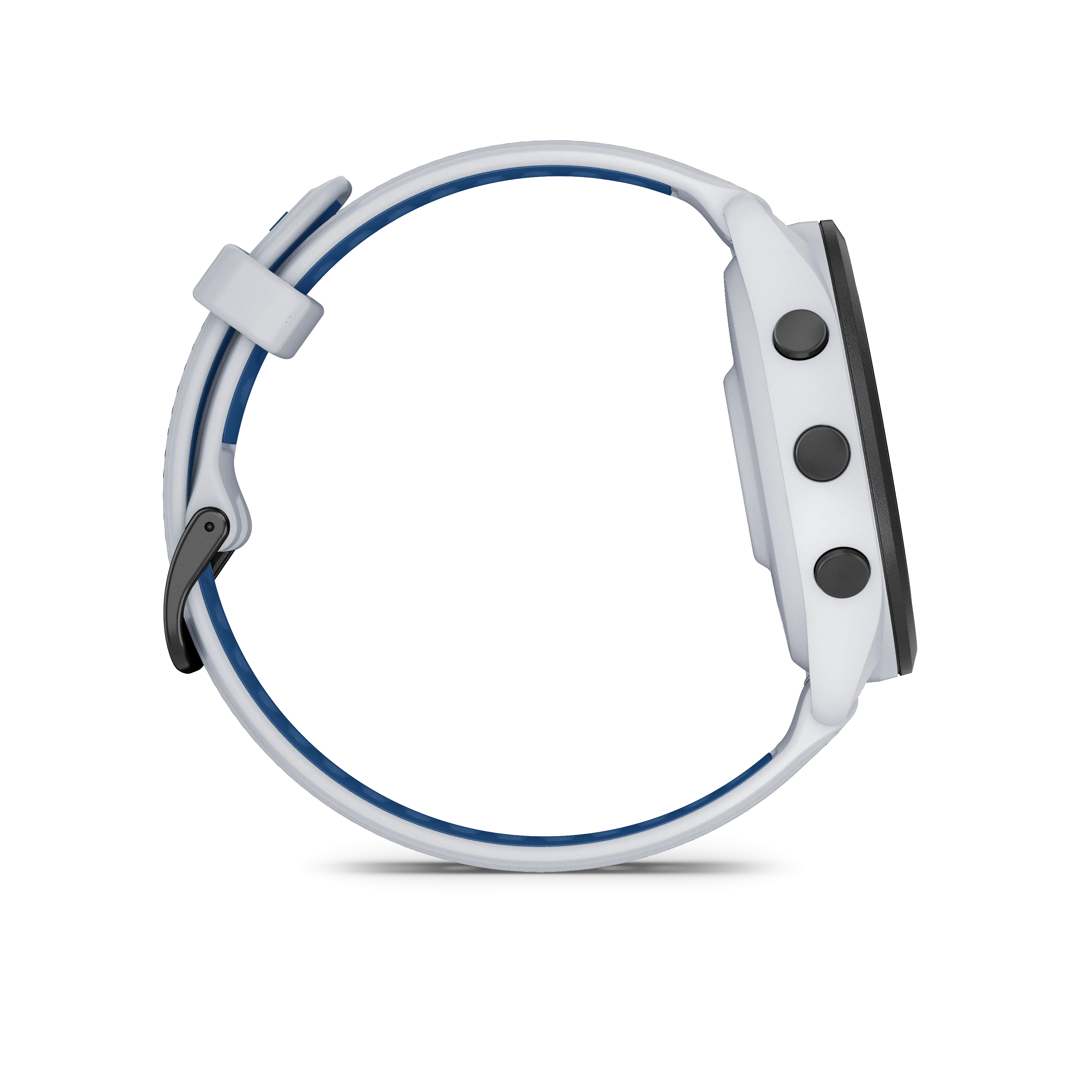 Forerunner® 265 (Black Bezel with Whitestone Case and Whitestone/Tidal Blue Silicone Band)