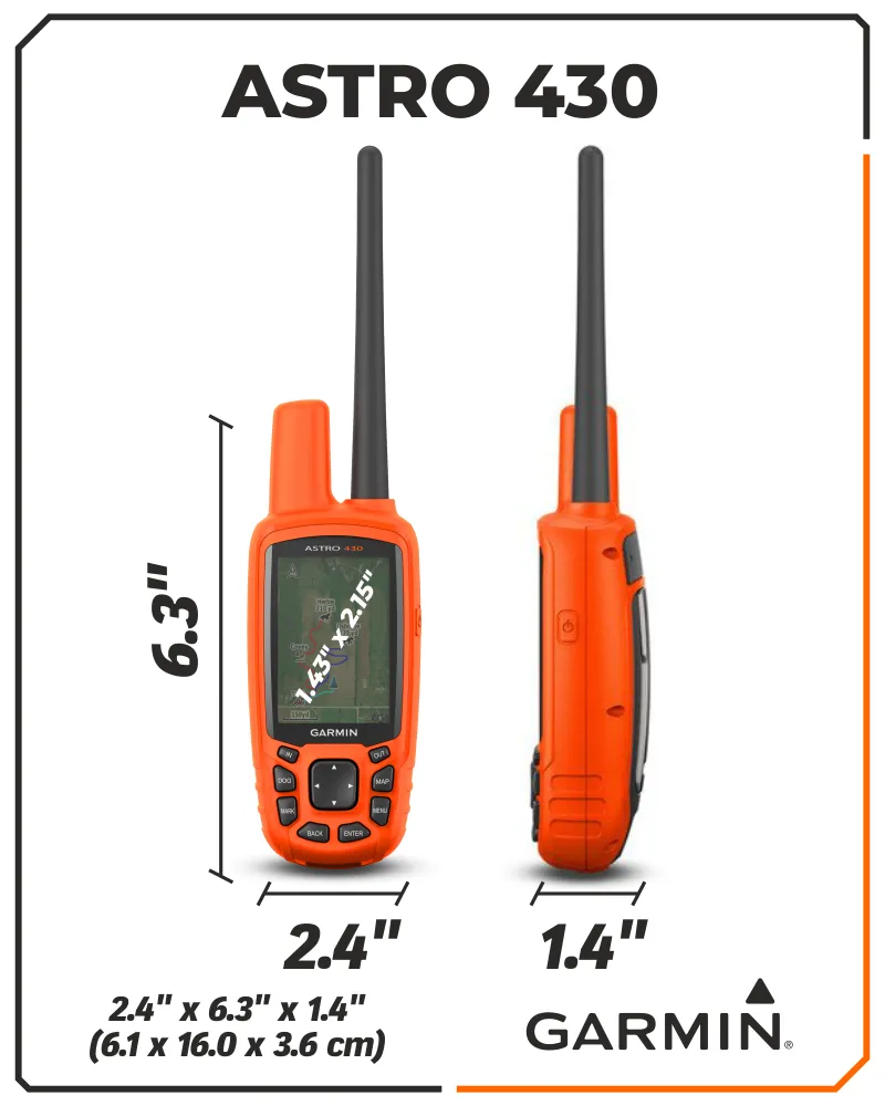 Garmin Astro 430 GPS / GLONASS GPS Handheld Dog Tracking