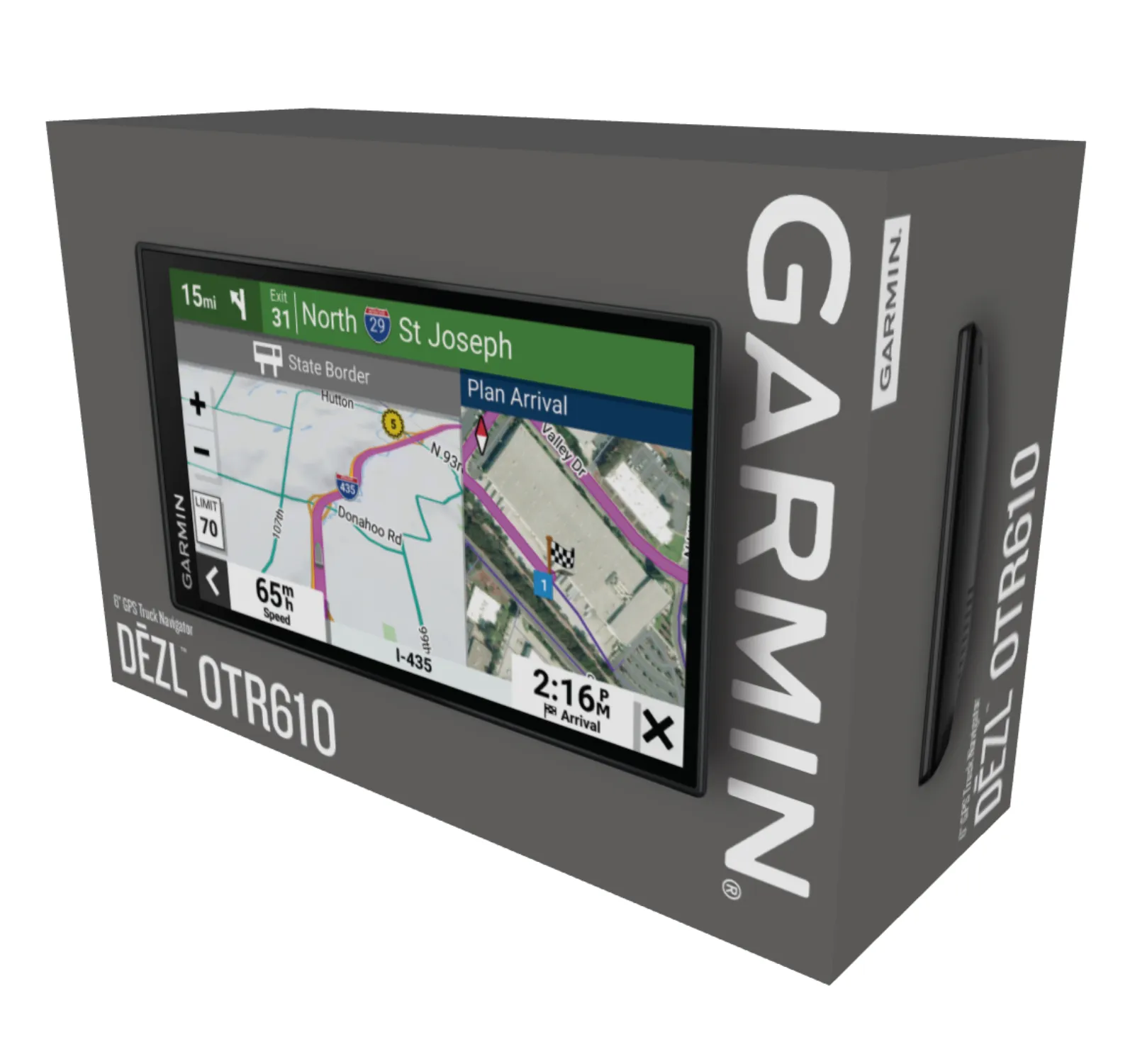 Garmin dezl OTR610 Series Easy-to-Read GPS Truck Navigator