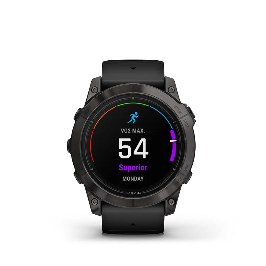 Garmin Epix Pro Sapphire Edition 51mm Watch Watch Color: Titanium Wristband: Black - Silicone