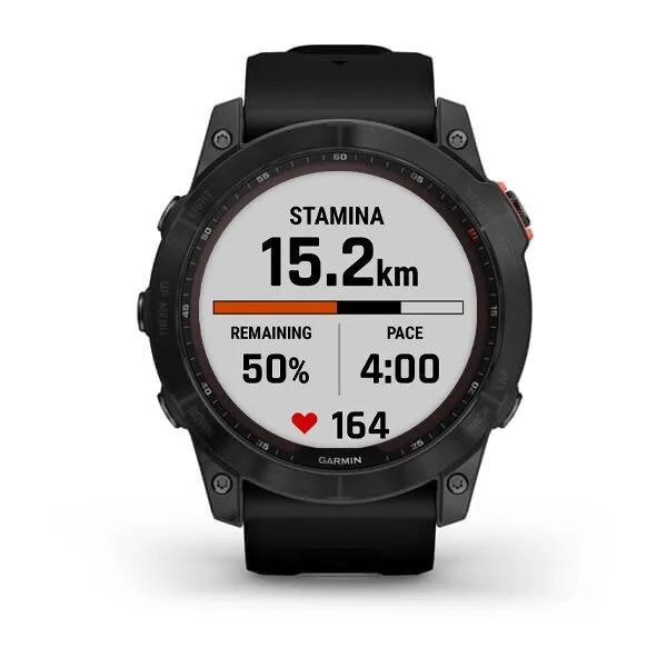 Garmin Fenix 7X Solar Premium Multisport Gps Watch Slate Gray With Black Band 010-02541-01