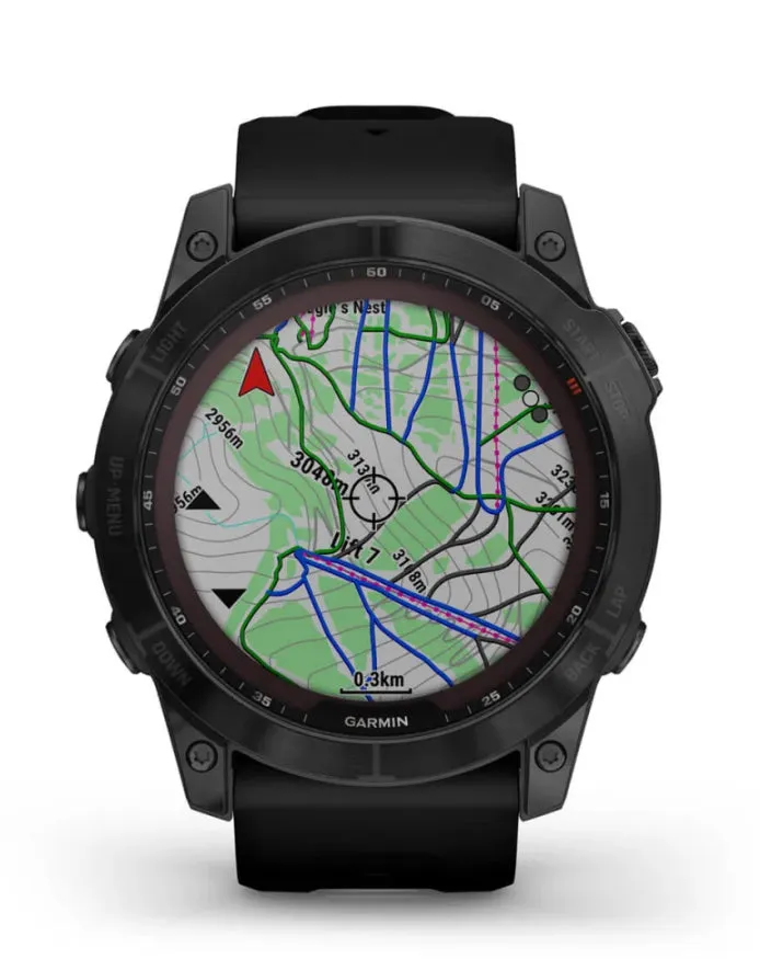 GARMIN® fēnix® 7X Men’s Smartwatch – Sapphire Solar Edition