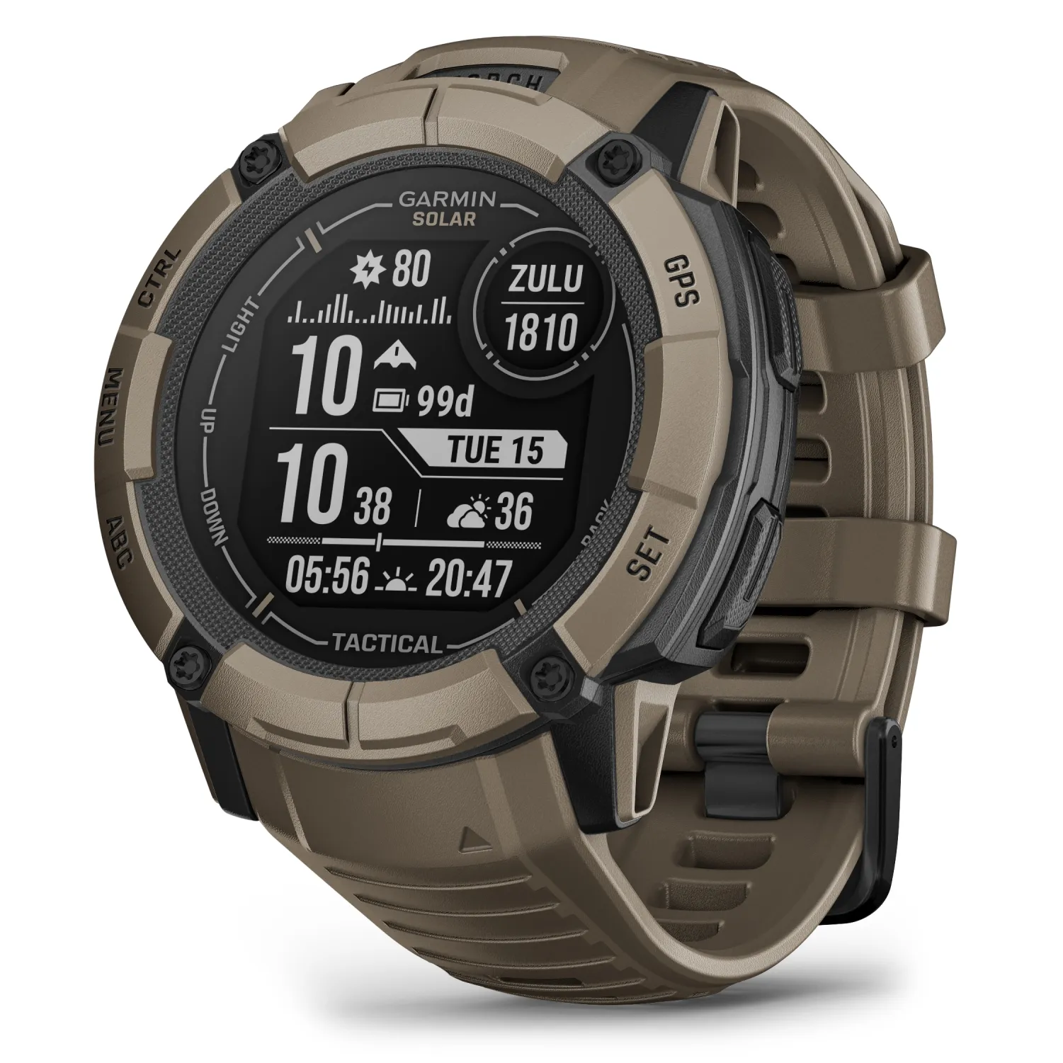 Garmin Instinct 2X Solar Series Rugged GPS Men Smartwatch with Power Glass Lens, LED Flashlight