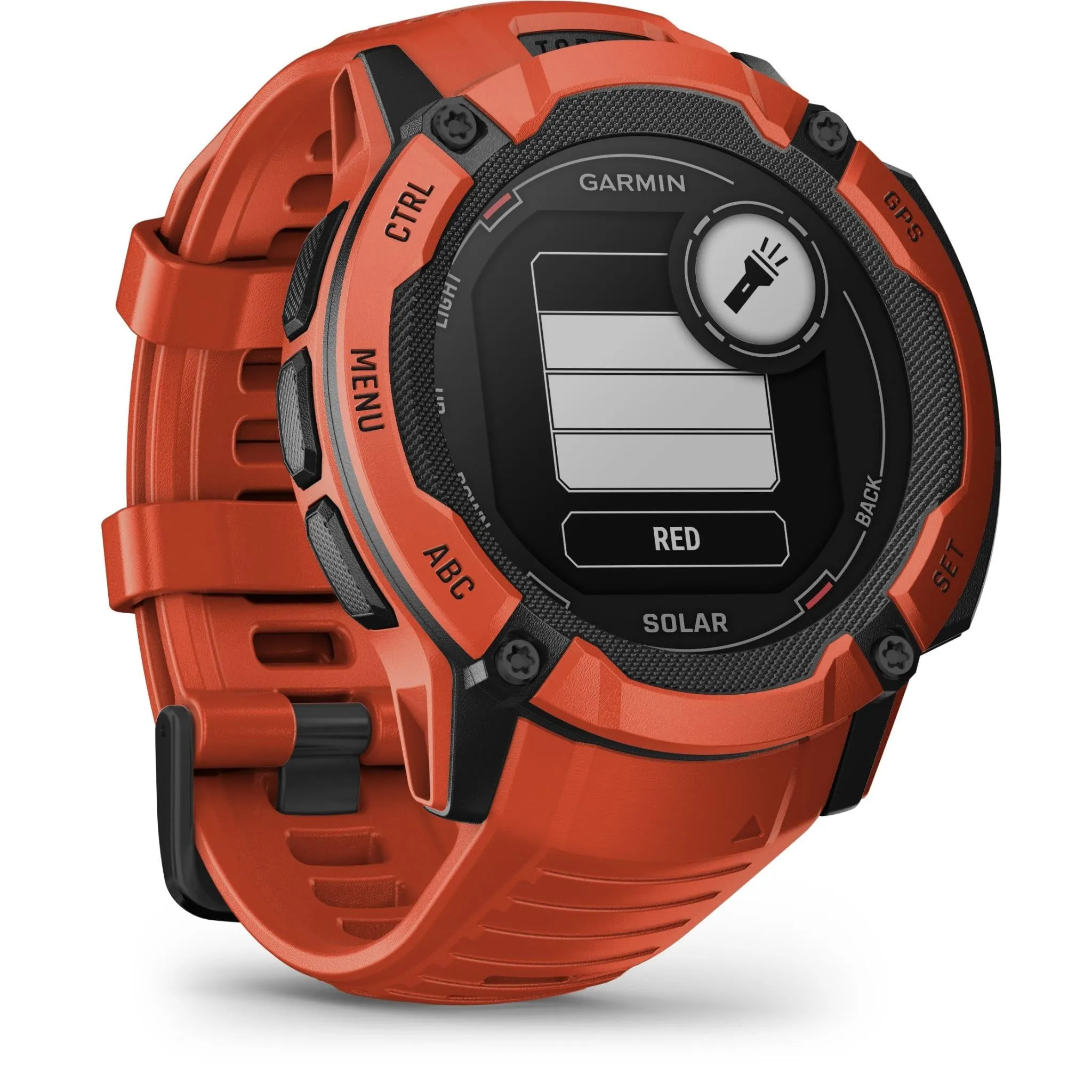 Garmin Instinct 2X Solar Sports Watch (Flame Red)