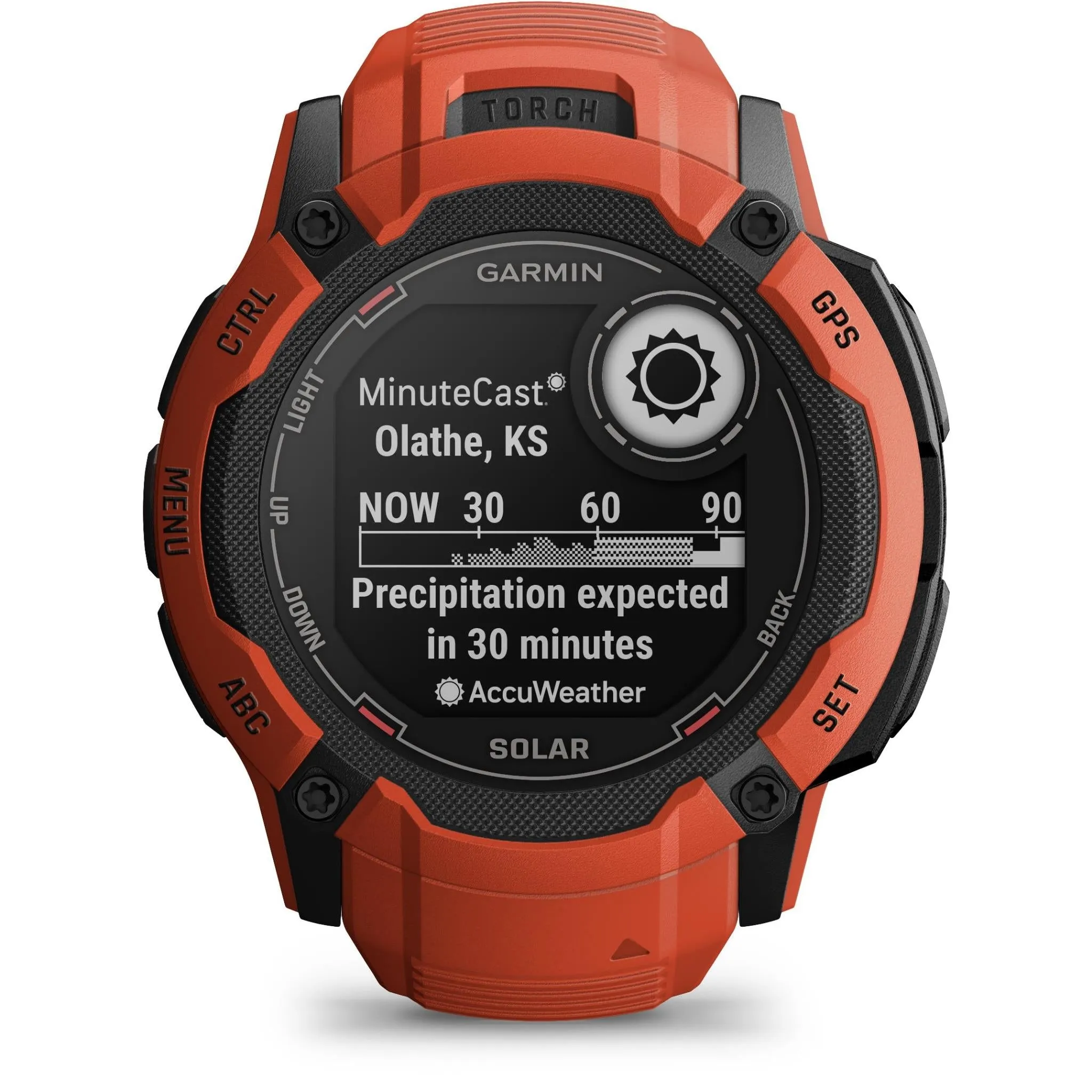 Garmin Instinct 2X Solar Sports Watch (Flame Red)