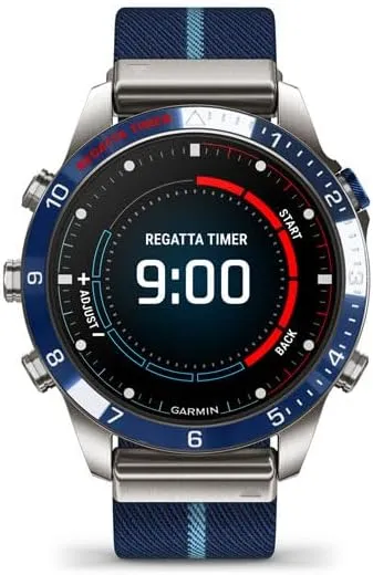 Garmin MARQ Captain Luxury Tool Watch - Advanced Nautical Features, Wind Speed, Tide, Temp Tracking