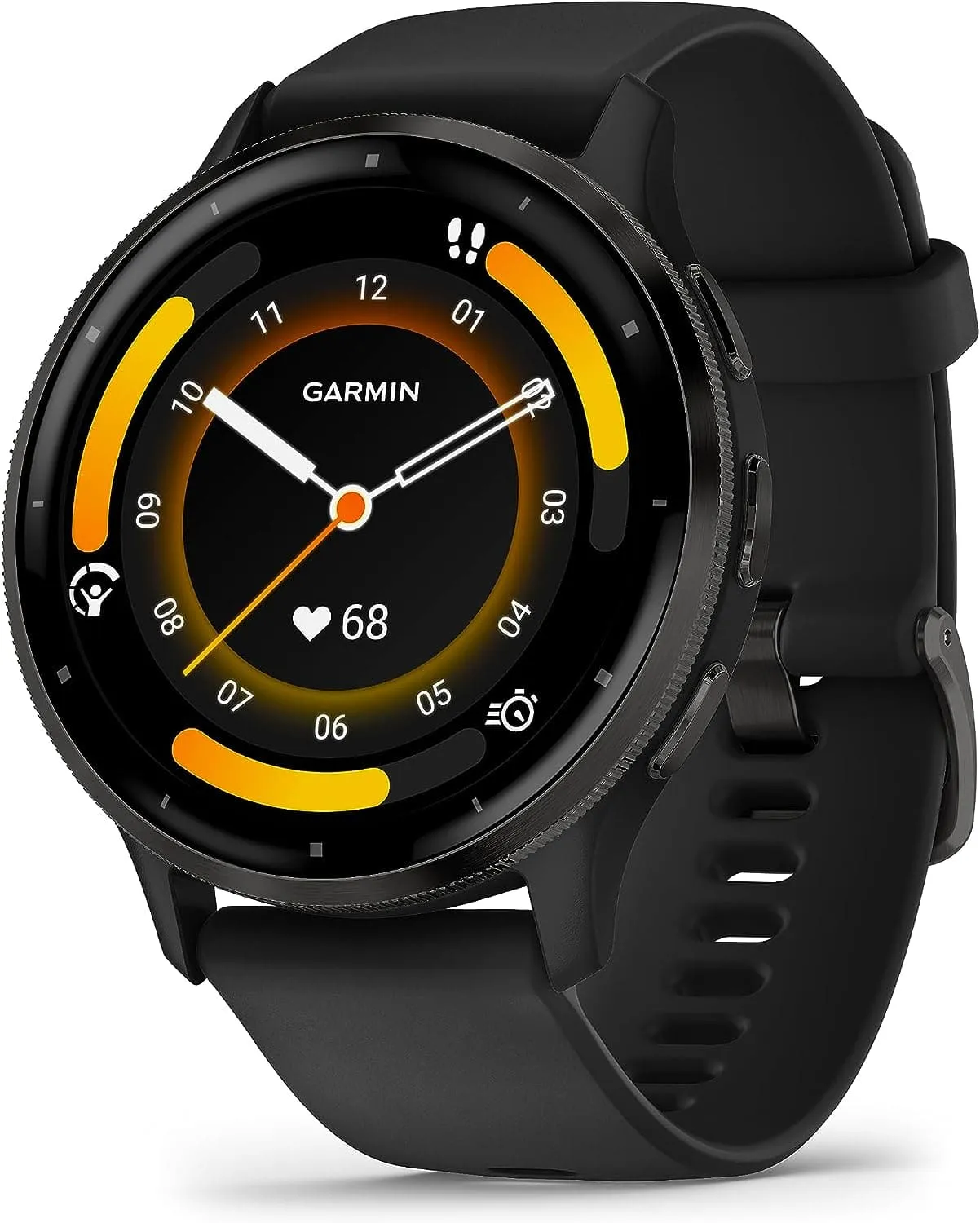 Garmin Venu 3 GPS Smartwatch – AMOLED Display, Advanced Health & Fitness Features, Voice Functionality, Music Storage, 14-Day Battery Life, Black