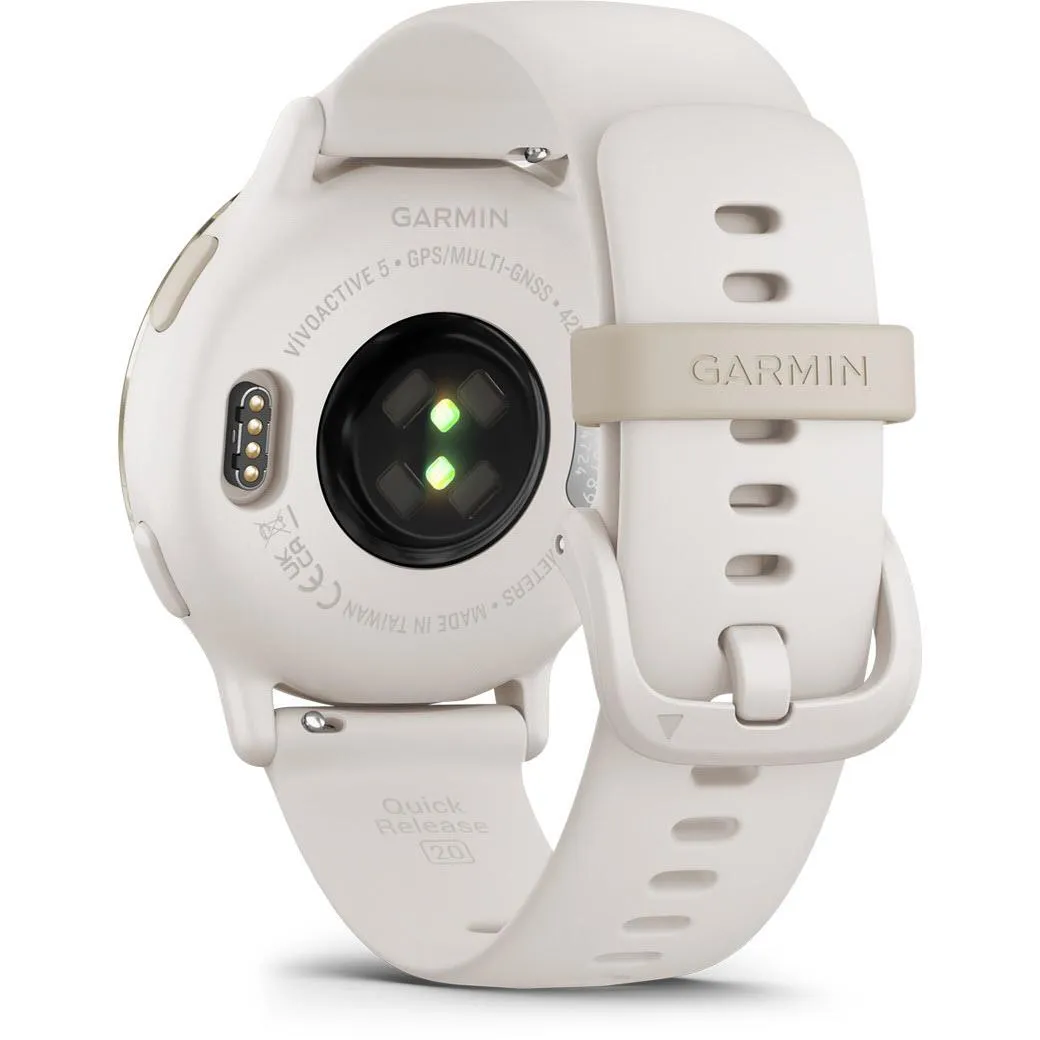 Garmin VivoActive 5 Smart Watch (Ivory/Cream Gold)