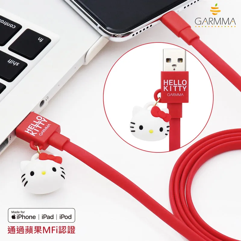 GARMMA Hello Kitty 1.2M Doll Dangler MFI Lightning Cable for Apple iPhone iPad iPod