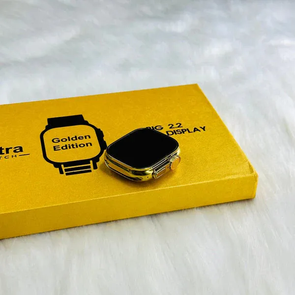 Golden Edition HK9 Ultra Smartwatch with Big 2.2 Infinite Display