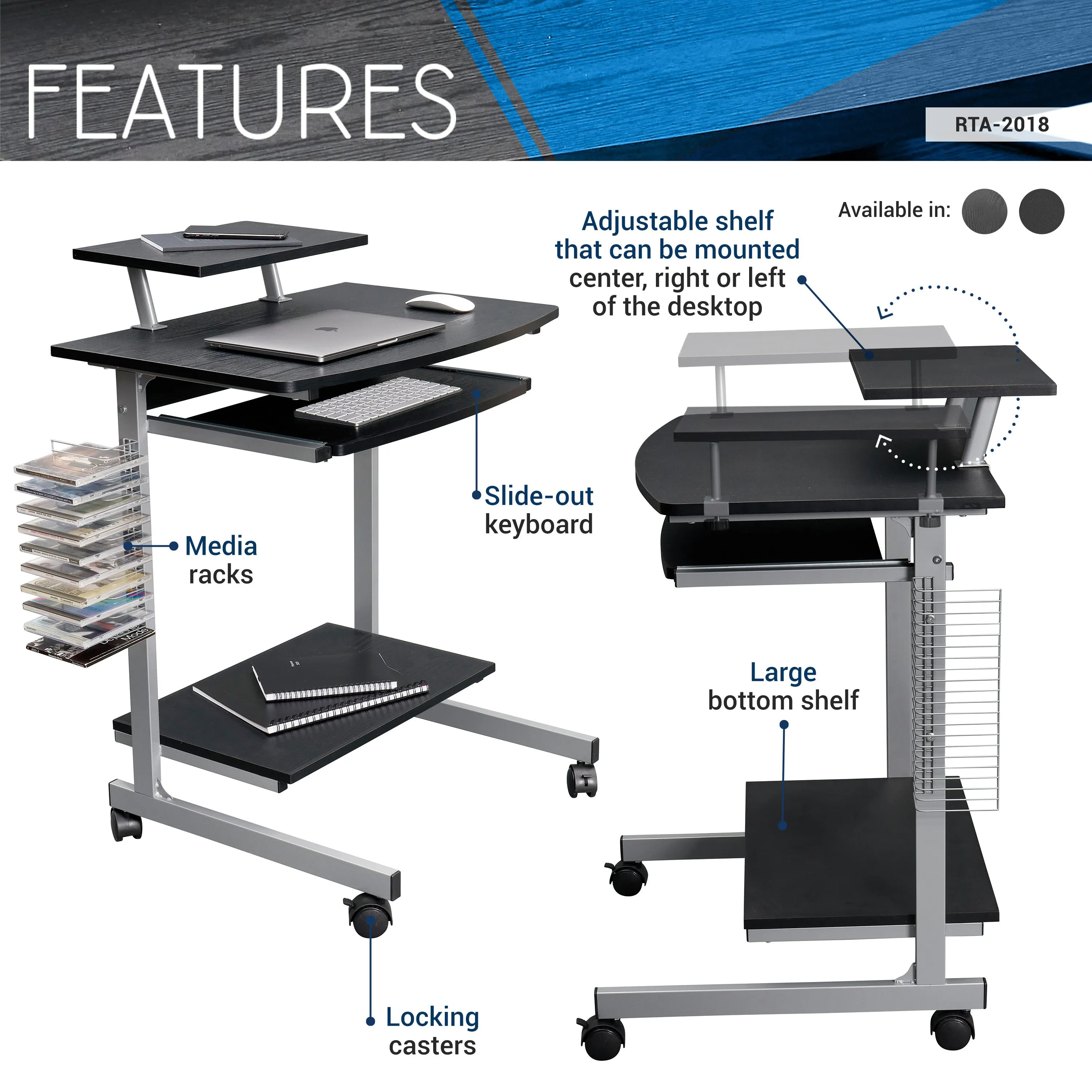 Graphi Tech Compact Computer Cart