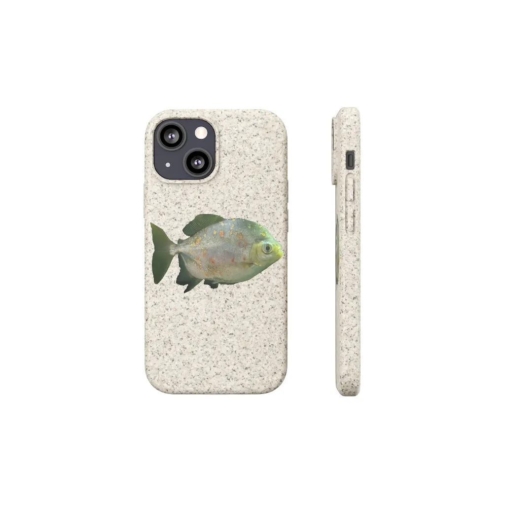 Green Fish with Specs Biodegradable Case