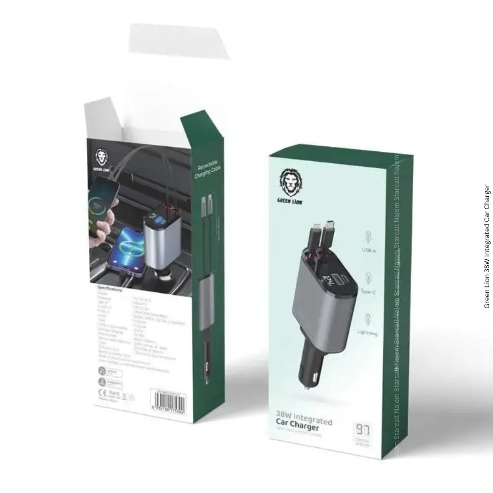 Green lion integrated car charger