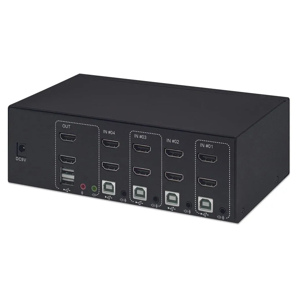 Hdmi Kvm Switch 4-Port- Usb-A