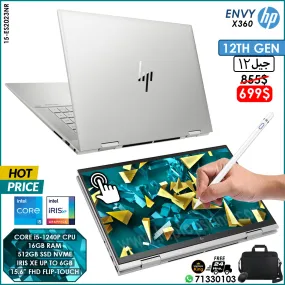 HP Envy X360 15-ES2023NR 2in1 Core i5-1240p Iris Xe Laptop (New OB)