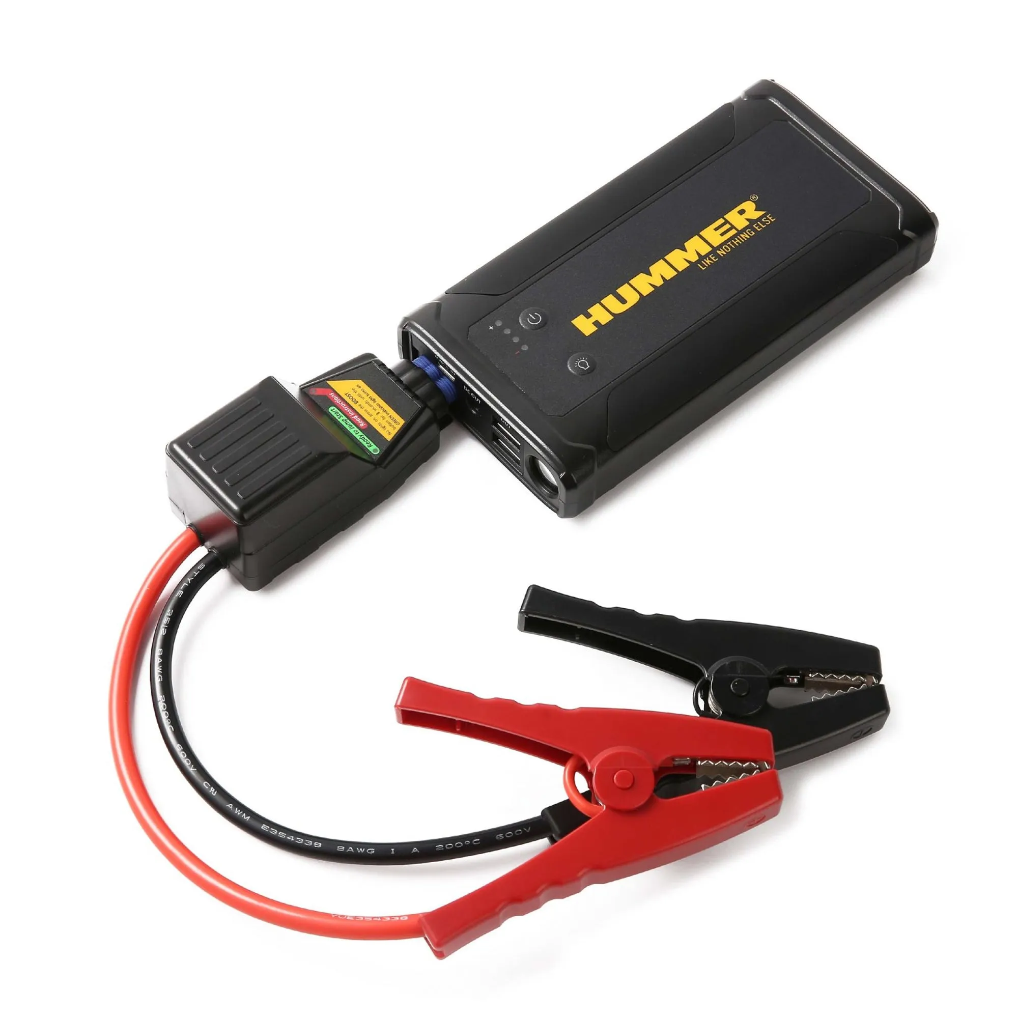 Hummer H3T 8000mAh Powerbank Jump Starter with Wireless Charger & Work Light (USB-A to USB-C)