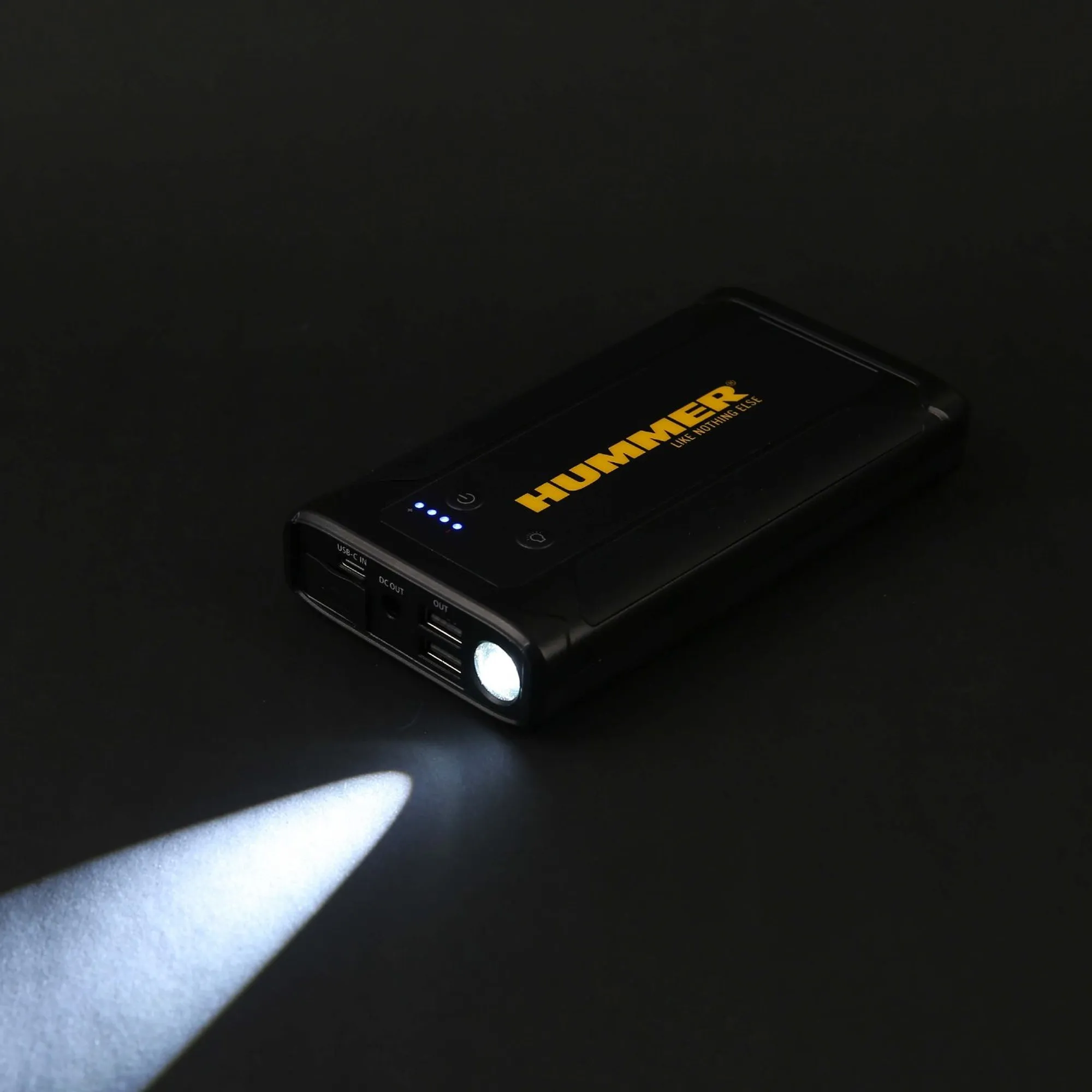 Hummer H3T 8000mAh Powerbank Jump Starter with Wireless Charger & Work Light (USB-A to USB-C)