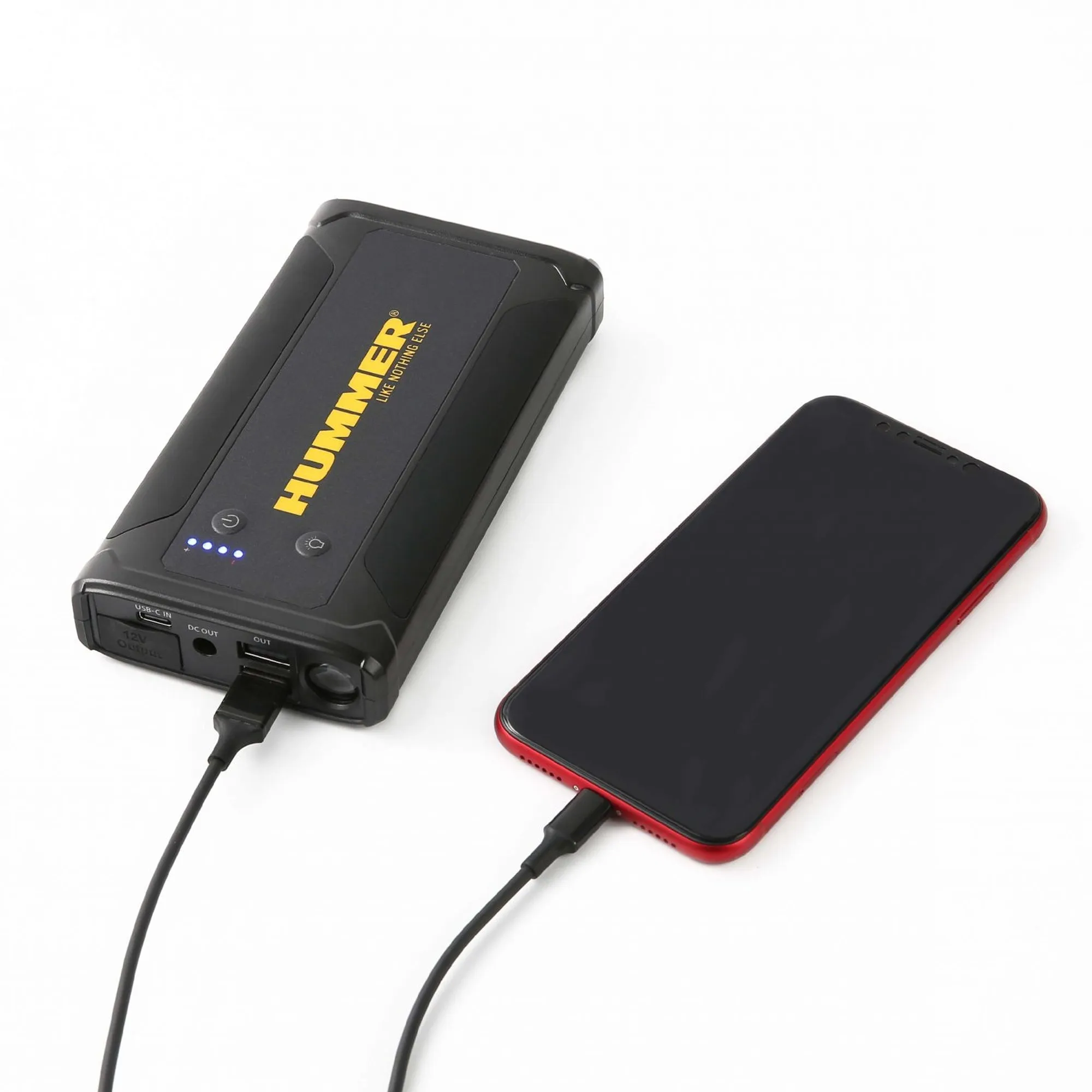 Hummer H3T 8000mAh Powerbank Jump Starter with Wireless Charger & Work Light (USB-A to USB-C)