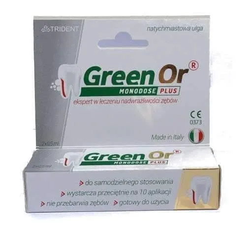 Hypersensitivity tooth Green Or Monodose Plus gel