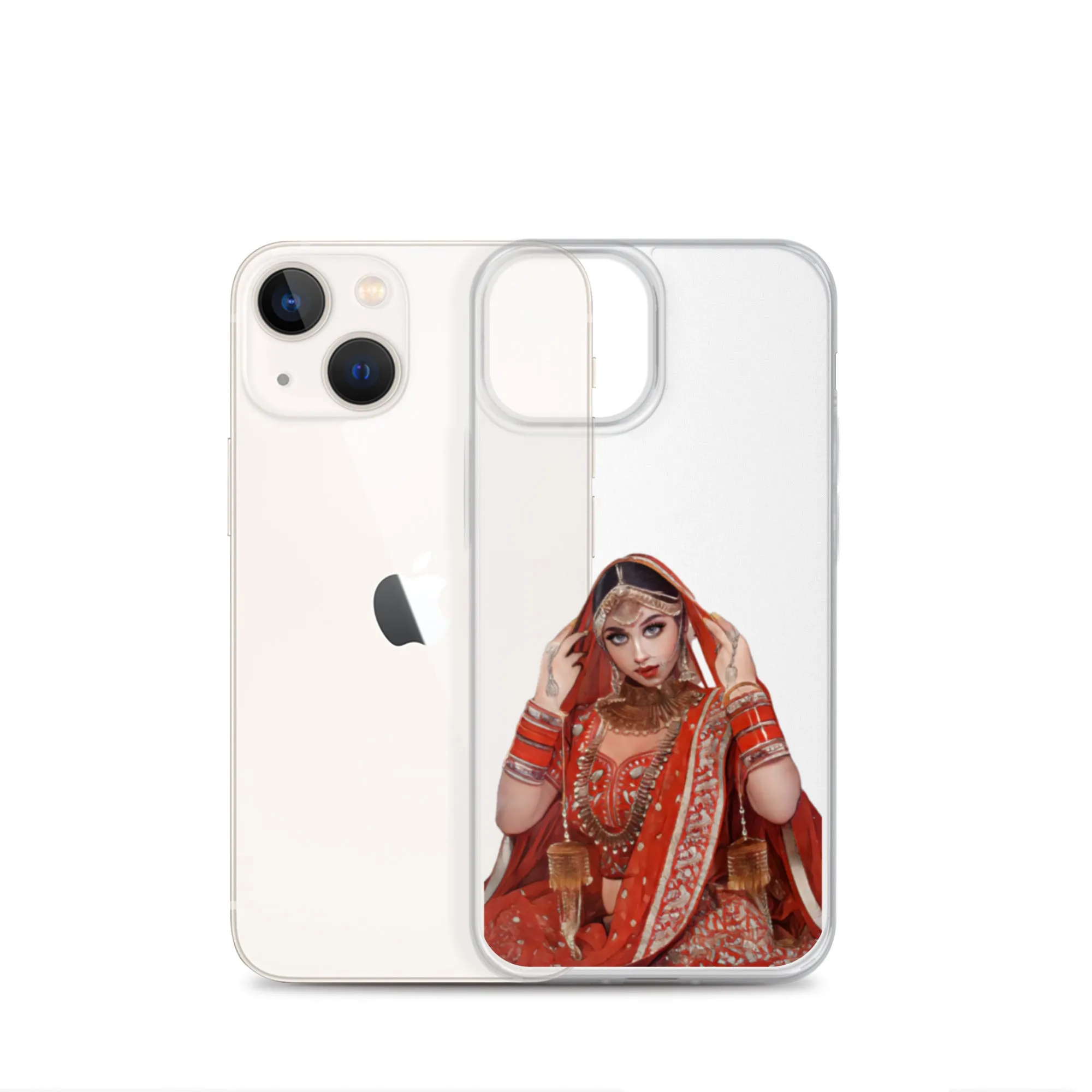 Indian bride illustration iPhone Case