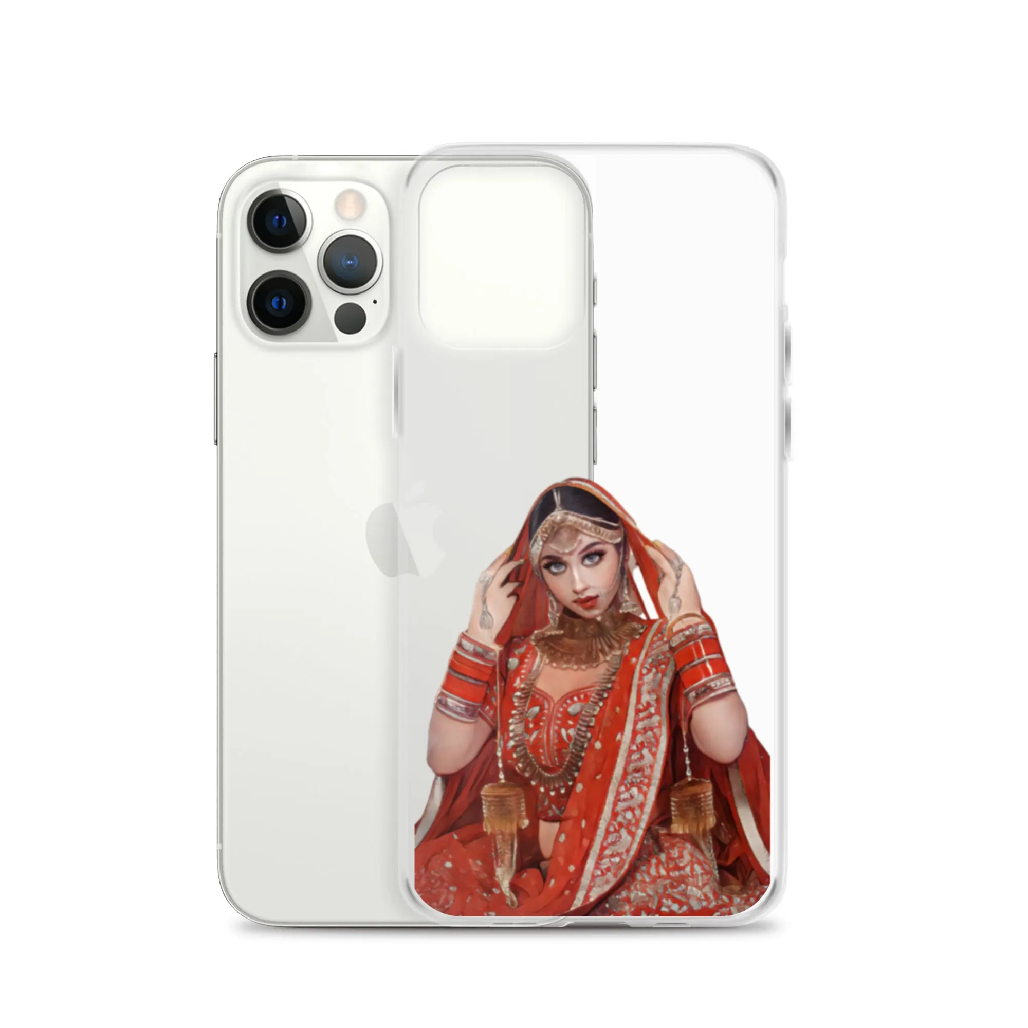 Indian bride illustration iPhone Case