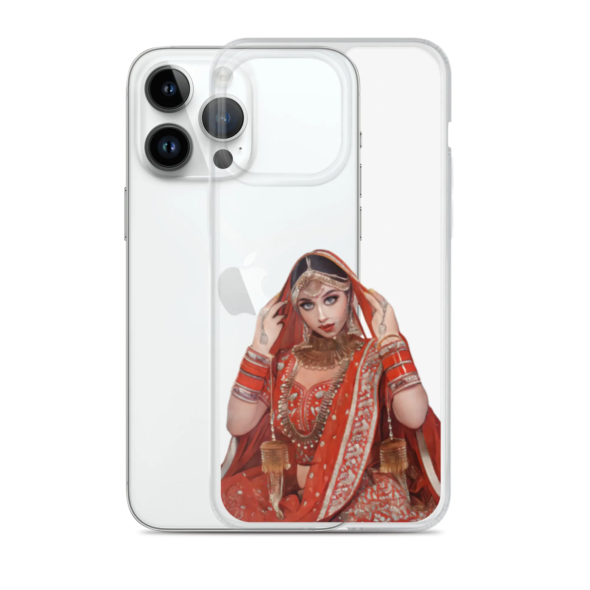 Indian bride illustration iPhone Case