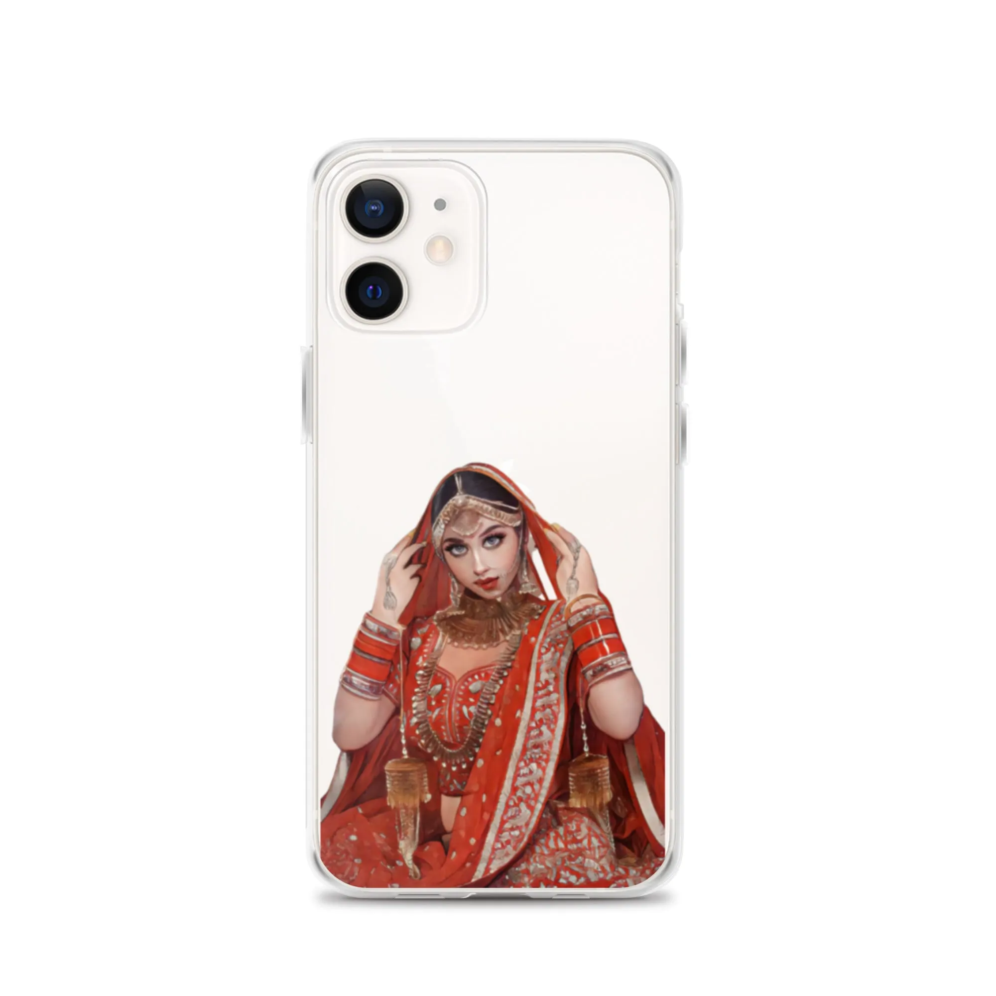 Indian bride illustration iPhone Case